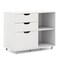 Modern Mobile File Storage Cabinet with Large Tabletop 3 Drawers and Smooth Rolling Wheels